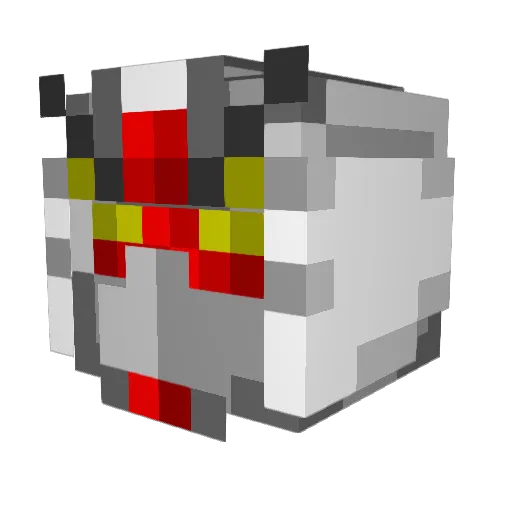 Nuke235 Minecraft avatar head, 3D render