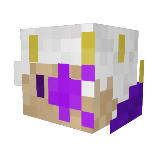 Nuke78 Minecraft avatar head, 3D render