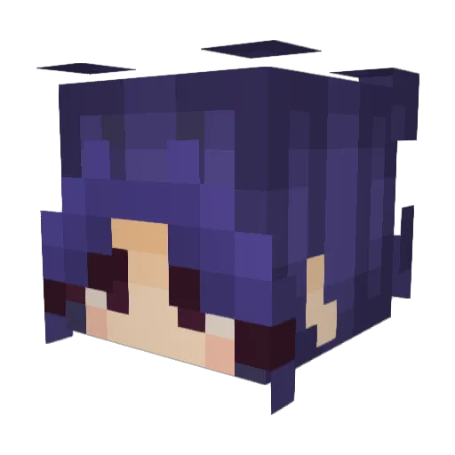 Nuke98 Minecraft avatar head, 3D render