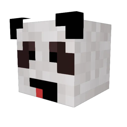 NukeaIt Minecraft avatar head, 3D render