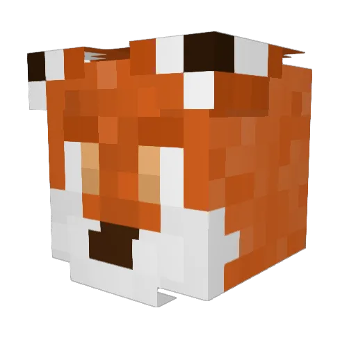 Nukecleobrine Minecraft avatar head, 3D render