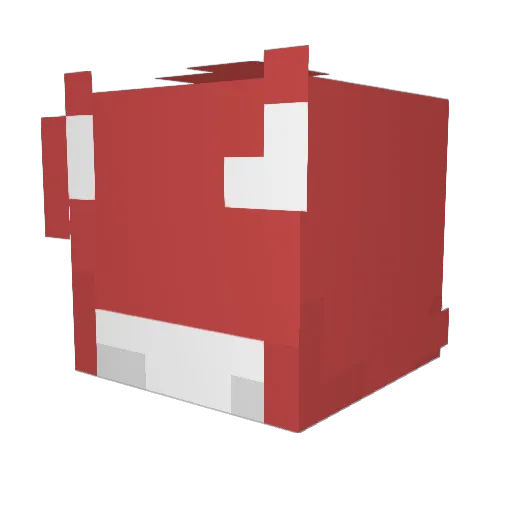 Nukeme200 Minecraft avatar head, 3D render