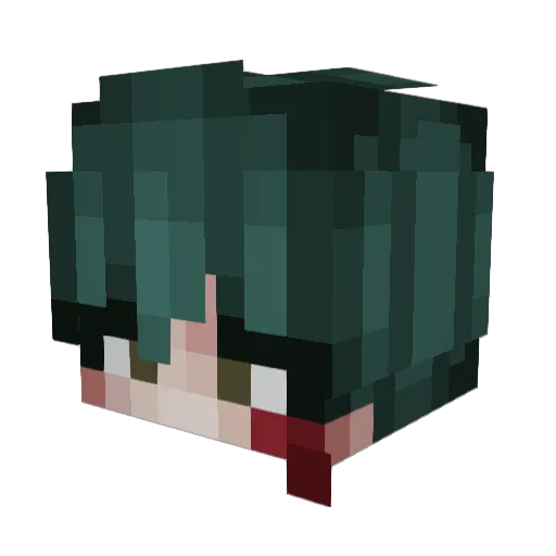 NukesJ Minecraft avatar head, 3D render