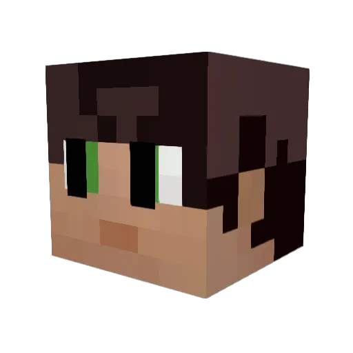 Nukiolo Minecraft avatar head, 3D render