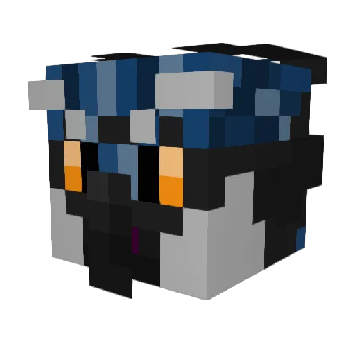 Nuko_Renard Minecraft avatar head, 3D render