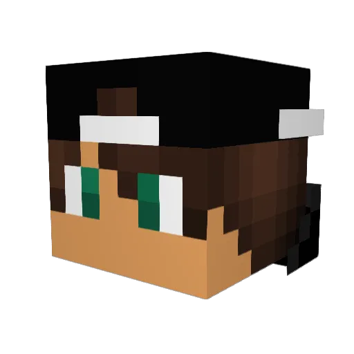 Nuksevz Minecraft avatar head, 3D render