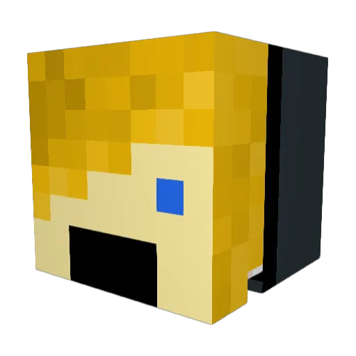 Nukulas Minecraft avatar head, 3D render