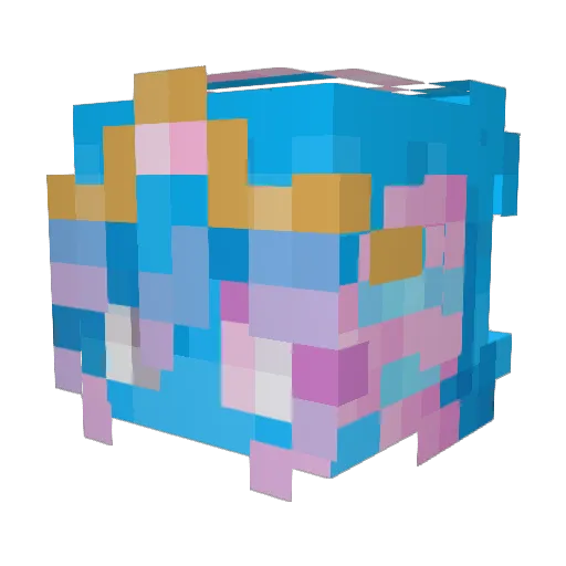NulIy Minecraft avatar head, 3D render