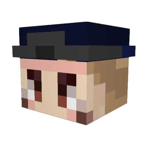NulSpecter Minecraft avatar head, 3D render