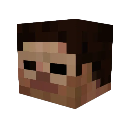 Nula0516 Minecraft avatar head, 3D render