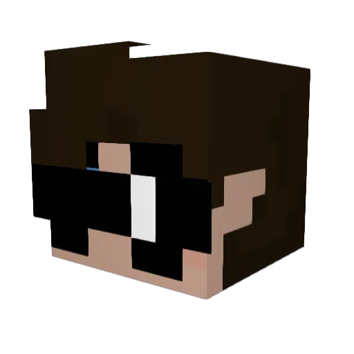 Null013 Minecraft avatar head, 3D render