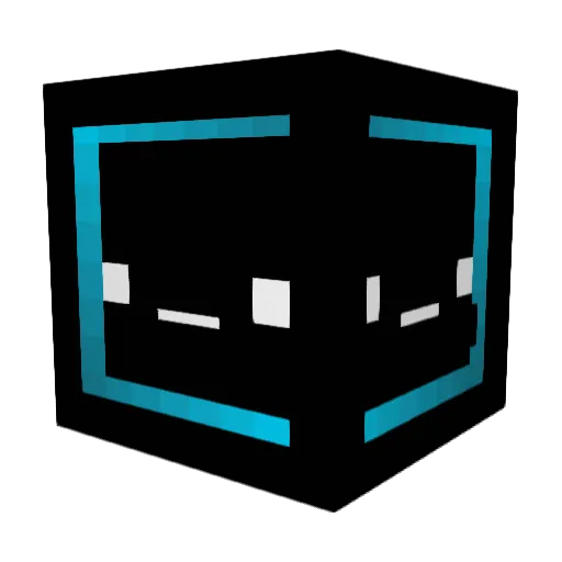 Null3_868 Minecraft avatar head, 3D render