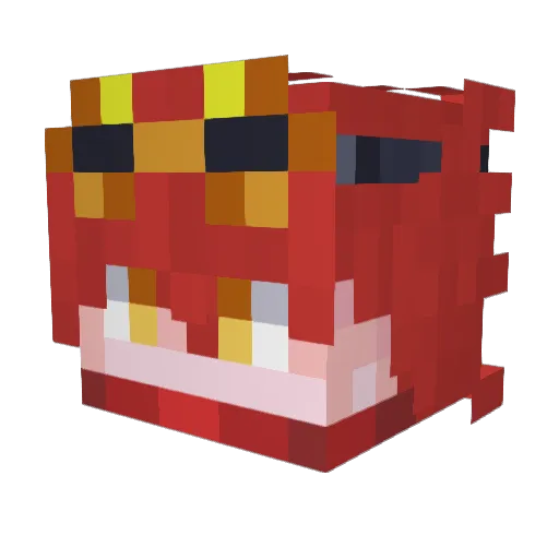 NullAndroid Minecraft avatar head, 3D render