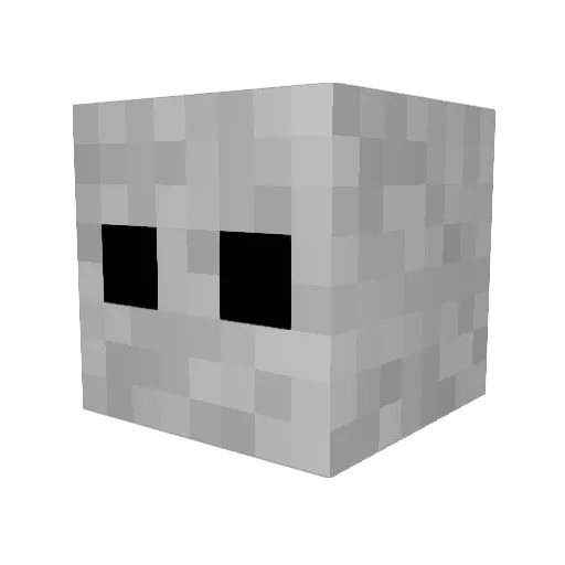 NullCube Minecraft avatar head, 3D render