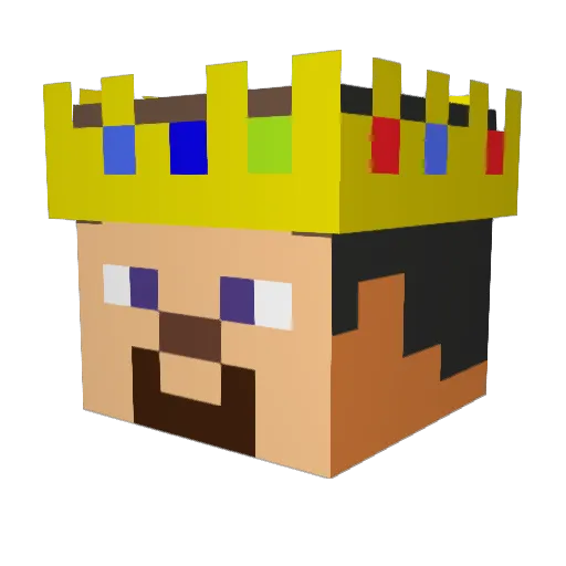 NullLightning Minecraft avatar head, 3D render