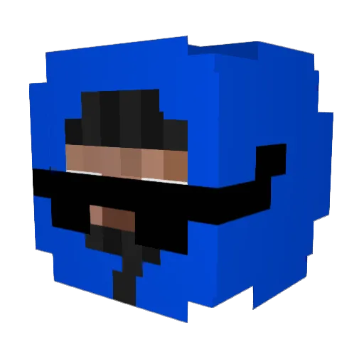 NullNex Minecraft avatar head, 3D render