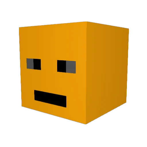 NullNumb Minecraft avatar head, 3D render