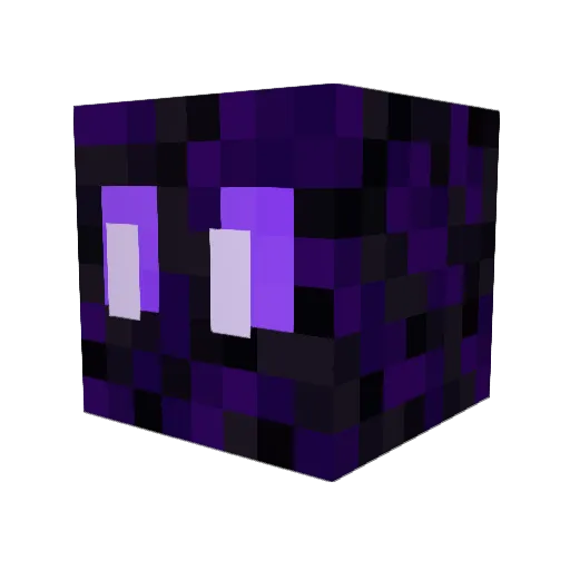 NullOrVoid Minecraft avatar head, 3D render