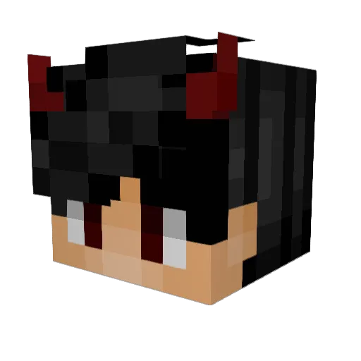 NullUs3r Minecraft avatar head, 3D render