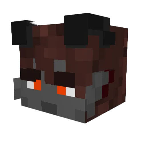 NullVasche Minecraft avatar head, 3D render