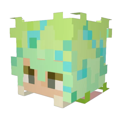 Null_Ace Minecraft avatar head, 3D render