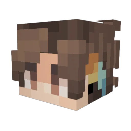 Null_Commander Minecraft avatar head, 3D render