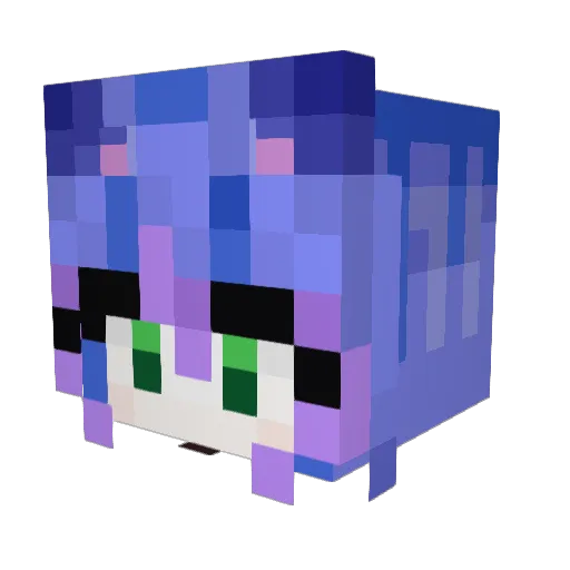 Null_Unit Minecraft avatar head, 3D render