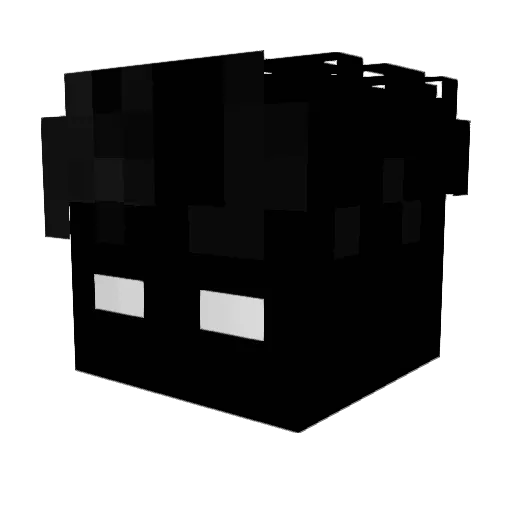 NullaLexInk Minecraft avatar head, 3D render