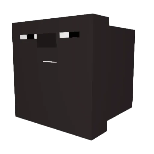 Nullens Minecraft avatar head, 3D render