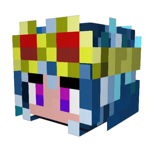 NullifiedsNuts Minecraft avatar head, 3D render