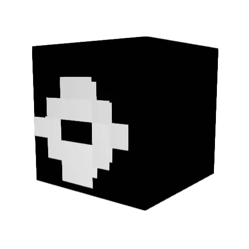 Nulliks Minecraft avatar head, 3D render