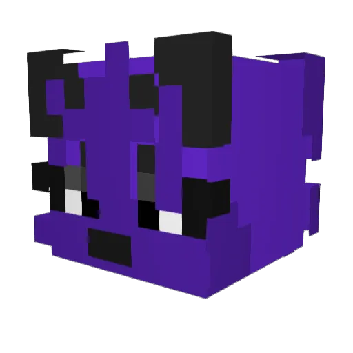 Nullscape_ Minecraft avatar head, 3D render