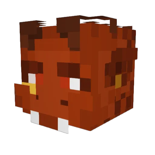 Minecraft-Avatar von Nully_Bean: Kopf als 3D-Render