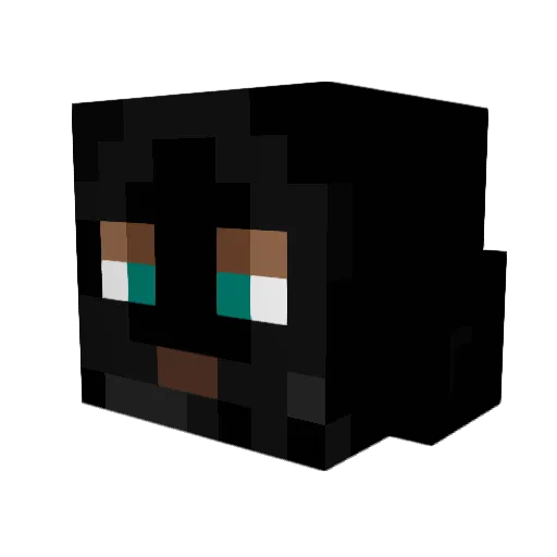 Nuloft Minecraft avatar head, 3D render