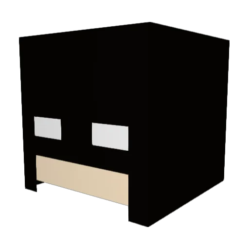 Nulphy88 Minecraft avatar head, 3D render