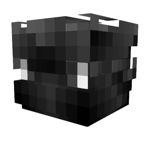 Nulyr Minecraft avatar head, 3D render
