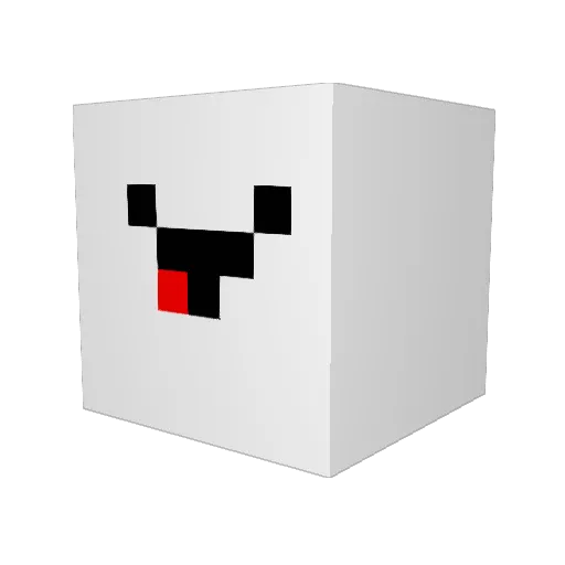 NumSei007 Minecraft avatar head, 3D render