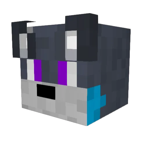 Num_Xei Minecraft avatar head, 3D render