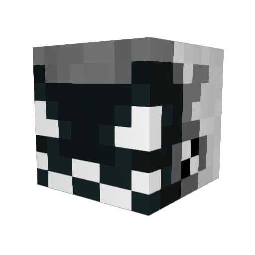 NumaTheProtogen Minecraft avatar head, 3D render