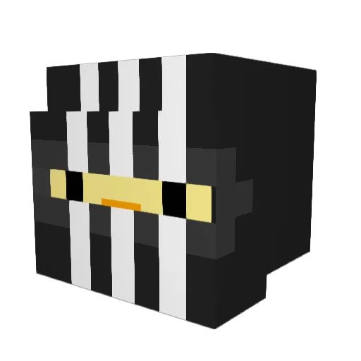 Numagorilla Minecraft avatar head, 3D render