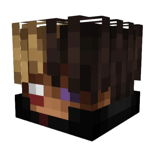 NumbOeltra Minecraft avatar head, 3D render