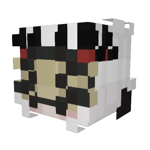 Number279 Minecraft avatar head, 3D render