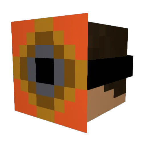 NumberLlama7235 Minecraft avatar head, 3D render