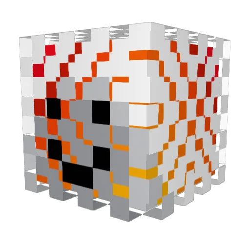 NumberSilver57 Minecraft avatar head, 3D render