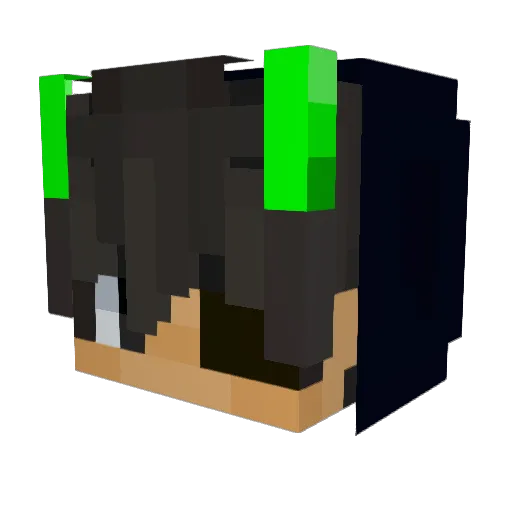 NumbyFace Minecraft avatar head, 3D render