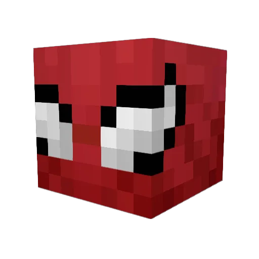Numer009 Minecraft avatar head, 3D render