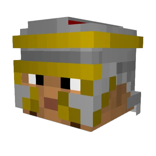 Numero33 Minecraft avatar head, 3D render