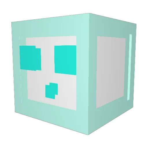 NumeroDuo Minecraft avatar head, 3D render