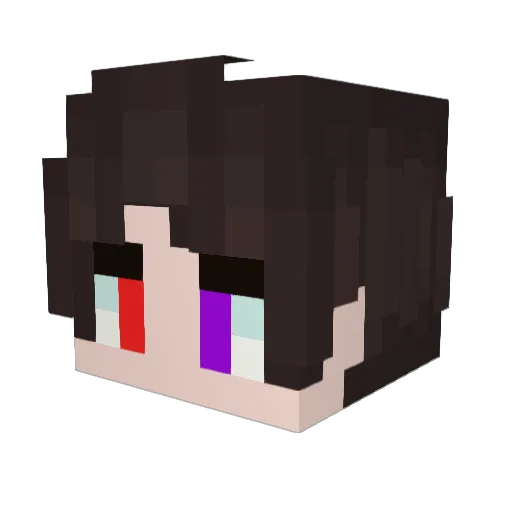 Numic Minecraft avatar head, 3D render