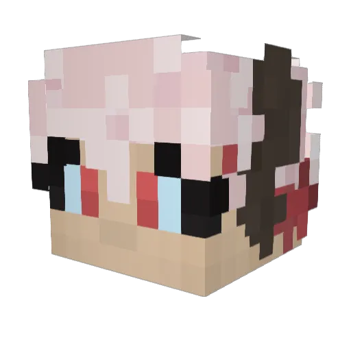 Numinhu Minecraft avatar head, 3D render